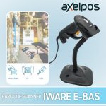 BARCODE SCANNER IWARE E-8 SERIES 1DIMENSI USB / USB – BLUETOOTH – E-8AS